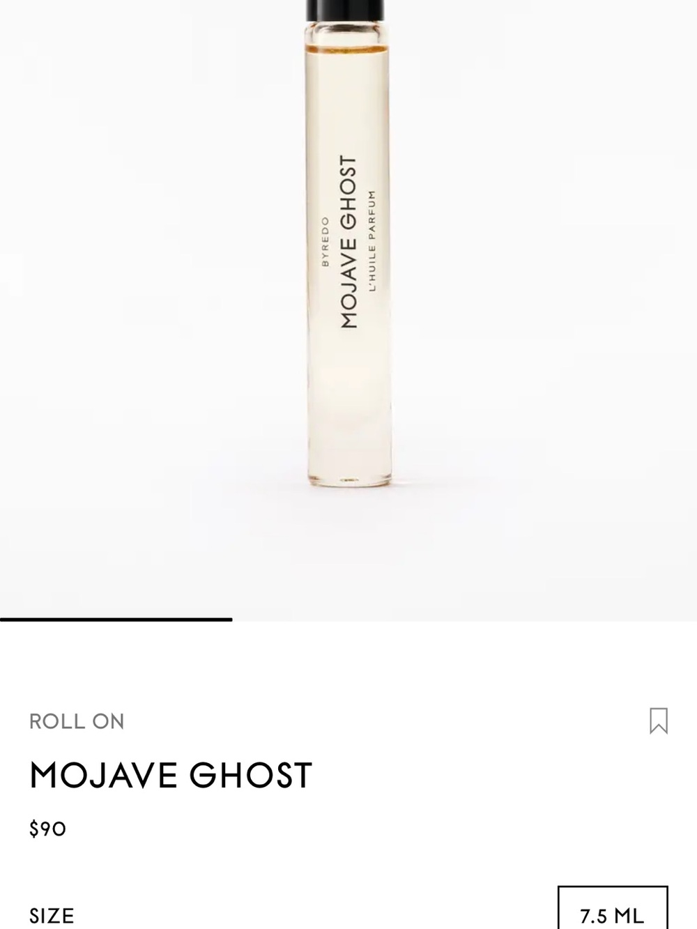 Byredo Mojave Ghost Perfumed Oil - Roll On. New and unopened - Picture 4 of 4